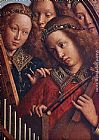 Famous Playing Paintings - The Ghent Altarpiece Angels Playing Music [detail 2]